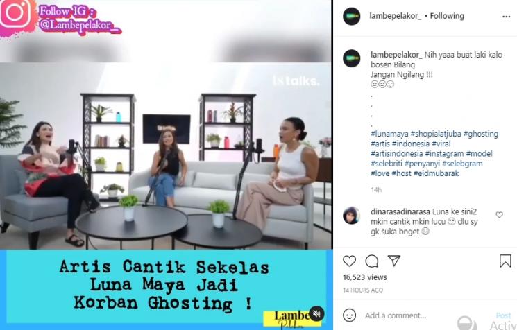Luna Maya ngobrol bareng Sophia Latjuba (Instagram.com)