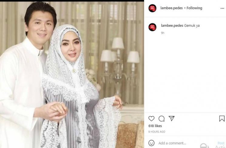 Syahrini dan Reino Barack (Instagram.com/lambee.pedes)
