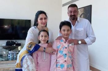 Sanjay Dutt dan Anak Berjalan Pakai Tongkat, Kondisinya Bikin Cemas