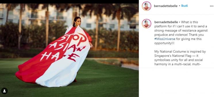 Miss Universe Singapura, Bernadette Belle Ong (Instagram/@bernadettebelle)