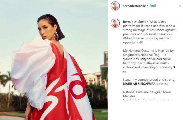 Miss Universe Singapura, Bernadette Belle Ong (Instagram/@bernadettebelle)