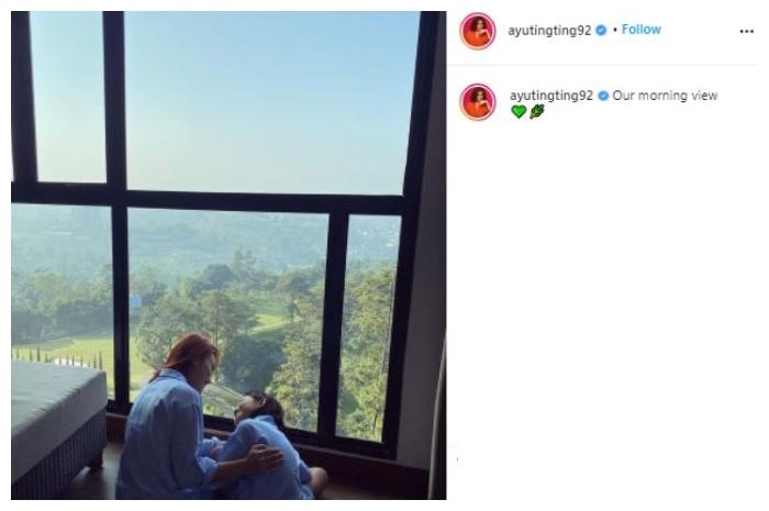 Ayu Ting Ting liburan ke Bandung. (Instagram/@ayutingting92)