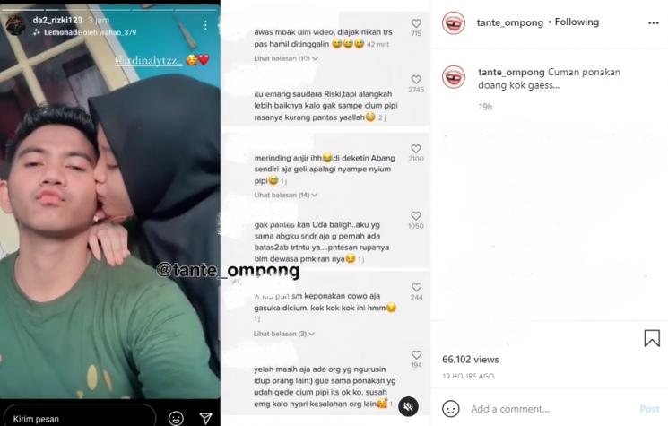 Rizki DA bersama ponakan. (Instagram/da2_rizki123)