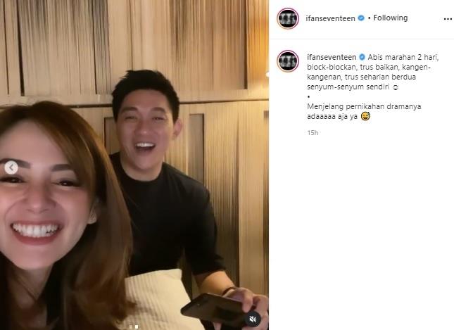 Ifan Seventeen dan Citra Monica. (Instagram/@ifanseventeen)