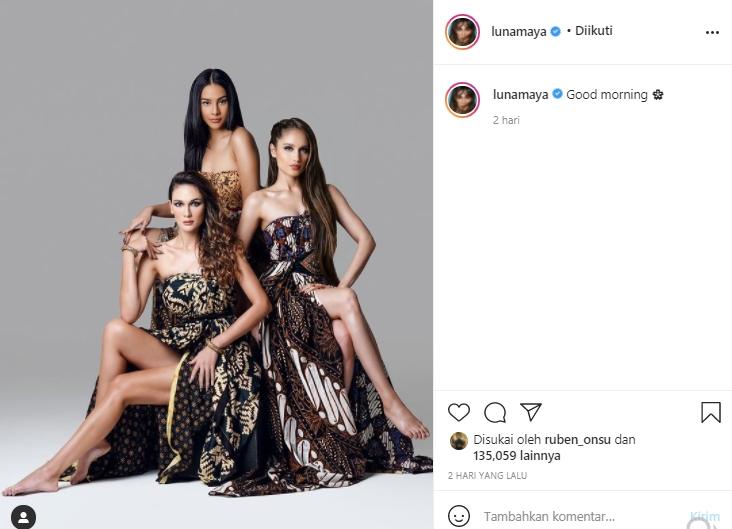 Luna Maya, Anya Geraldine dan Cinta Laura (Instagram.com)
