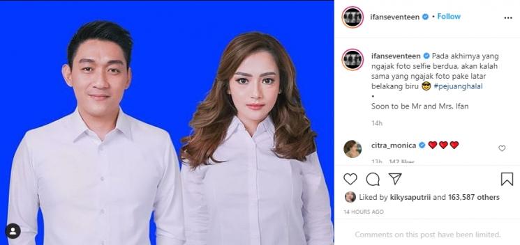 Ifan Seventeen dan Citra Monica. (Instagram/ifanseventeen)