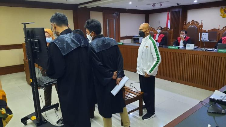 Sidang Mark Sungkar. (MataMata.com/Ismail)