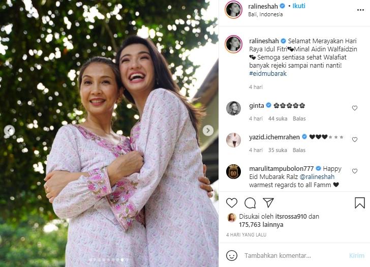 Raline Shah dan ibunya (Instagram.com)