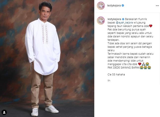 Ayah Lesti Kejora. (Instagram/@lestykejora)