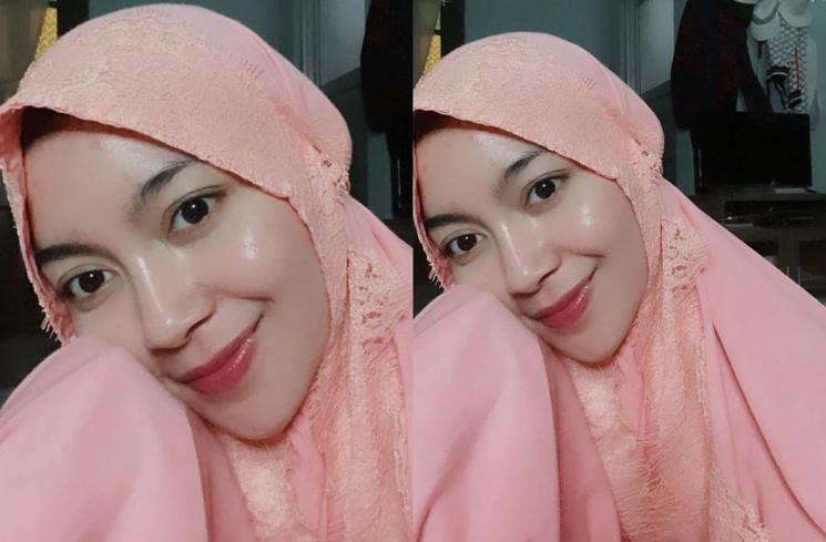 Calon istri Ujung Oppa, Kania Permatasari dapat cobaan di hari pertama berhijab. (Instagram/kania_permatasari)
