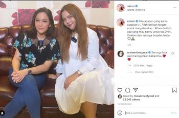 Maia Estianty siap bantu Ratu Rizky Nabila untuk tes DNA. (Instagram/raturn)