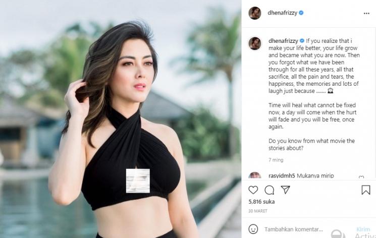 Istri Jonathan Frizzy, Dhena Devanka (Instagram.com)