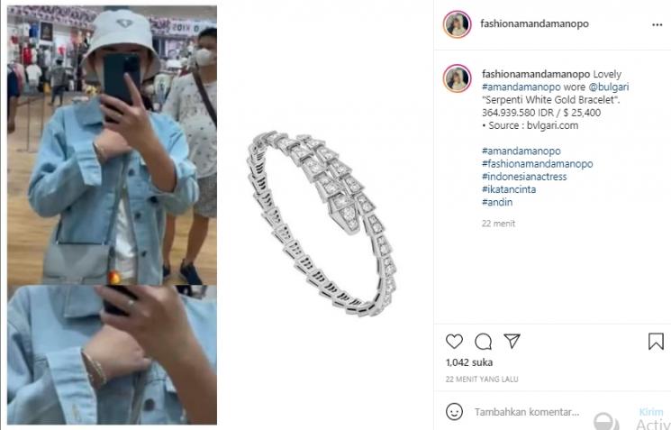 Perhiasan Amanda Manopo (Instagram.com)