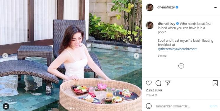 Istri Jonathan Frizzy, Dhena Devanka (Instagram.com)