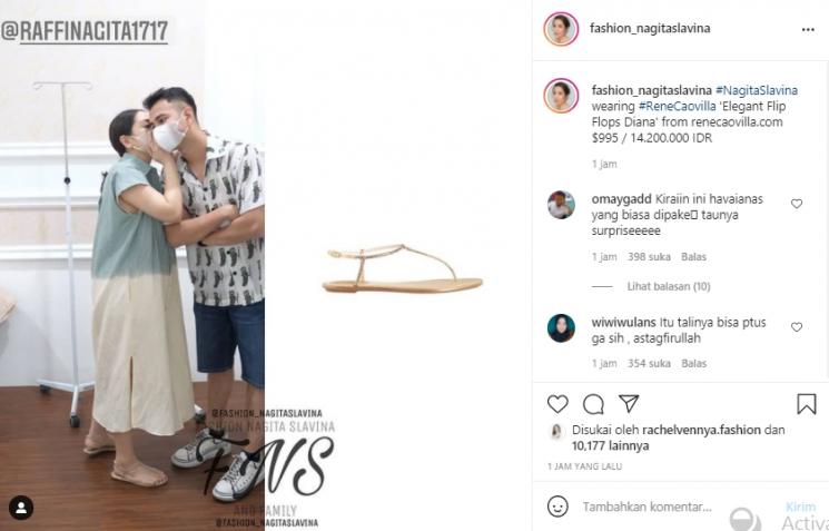 Sandal Nagita Slavina (Instagram.com)
