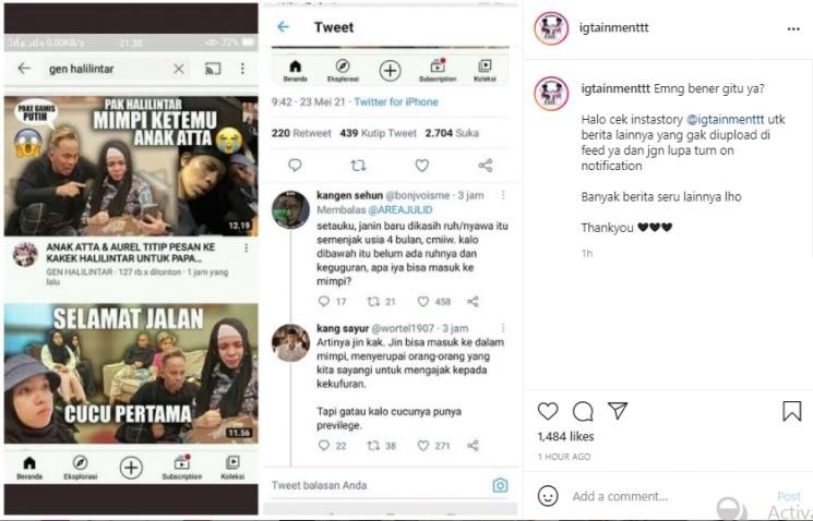 Pengakuan ayah Atta Halilintar tua pro kontra (Instagram.com)