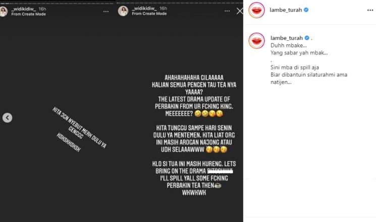 Widy Vierratale (Instagram/@lambe_turah)