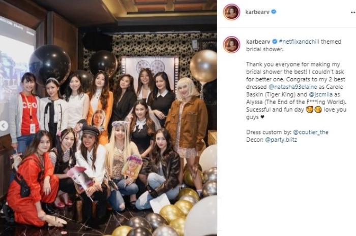 Kue bridal shower Karen Vandela. (Instagram/@karbearv)