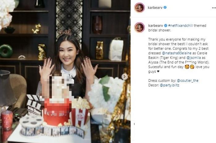 Kue bridal shower Karen Vandela. (Instagram/@karbearv)