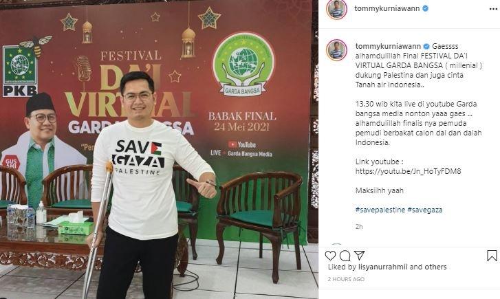 Tommy Kurniawan cedera kaki. (Instagram/@tommykurniawan)