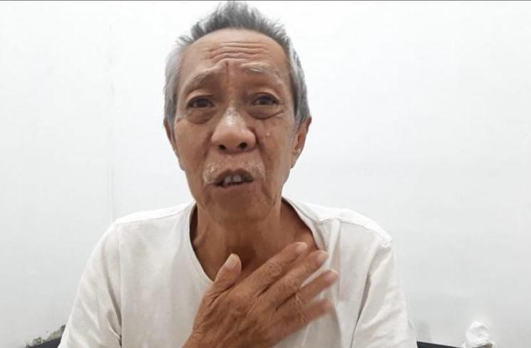Pak Ogah alami penyumbatan pembuluh darah di otak. [MataMata.com/Herwanto]