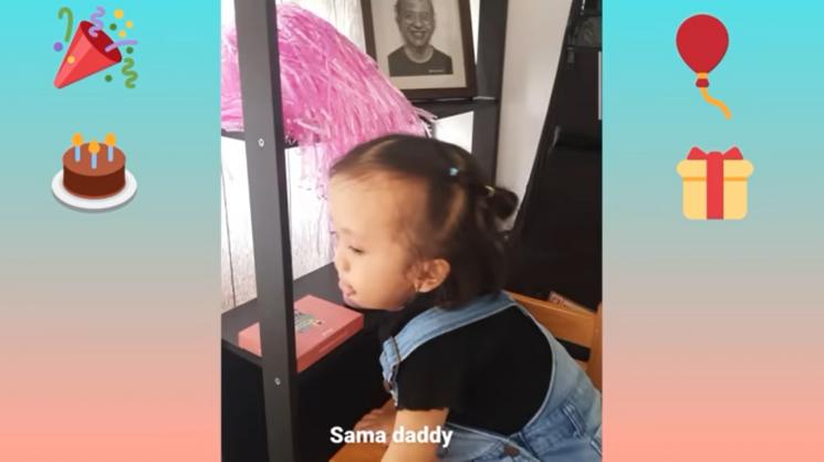 Joanna Alexandra merayakan ulang tahun Ziona. (YouTube/Merry S Channel)