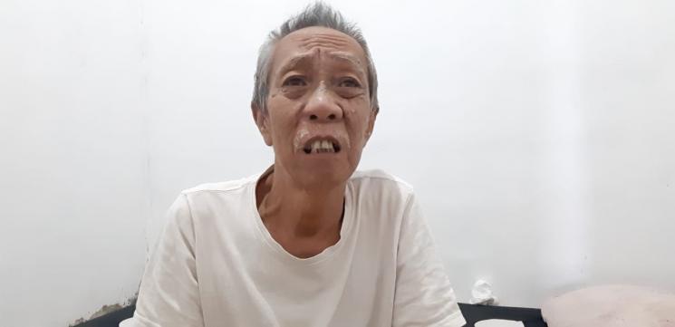 Pak Ogah alami penyumbatan pembuluh darah di otak. [MataMata.com/Herwanto]