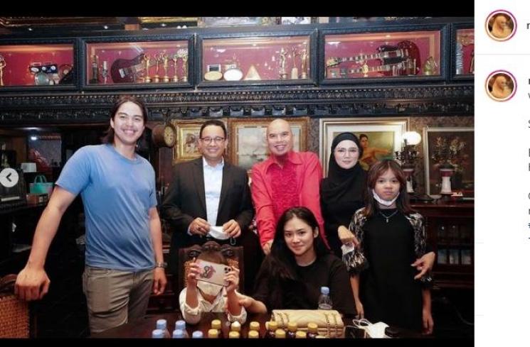 Ahmad Dhani ultah (Instagram/@mulanjameela1)