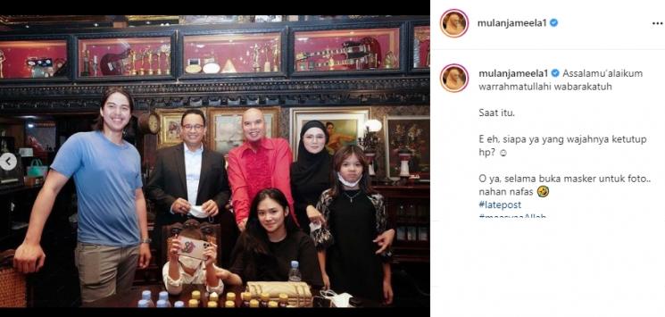 Ahmad Dhani ultah (Instagram/@mulanjameela1)
