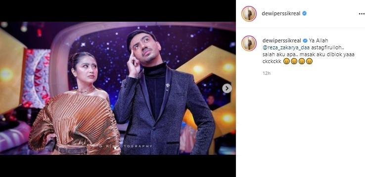 Dewi Perssik dan Reza Zakarya. (Instagram)