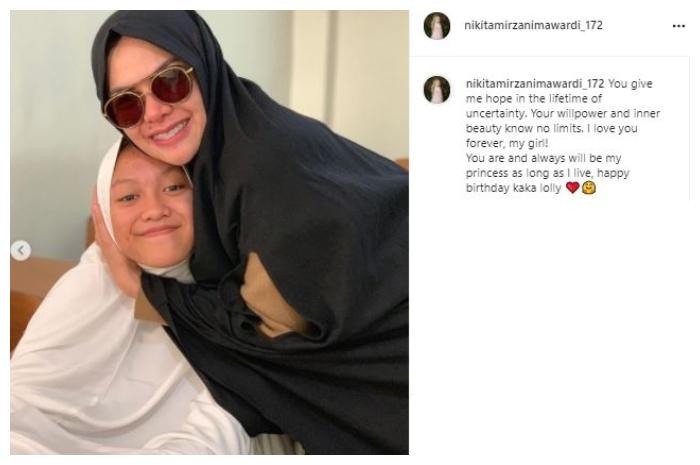 Nikita Mirzani beri ucapan menyentuh buat anak pertama. (Instagram/@nikitamirzanimawardi_172)
