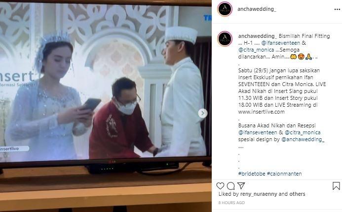 Jelang pernikahan Ifan Seventeen dan Citra Monica. (Instagram/@anchawedding)
