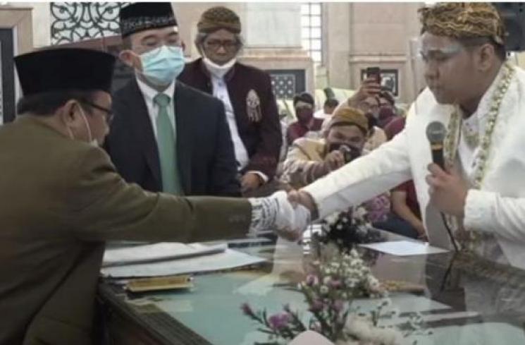 Momen pernikahan Nabilla Gomes dan Reza [YouTube/ Prisma Multimedia]