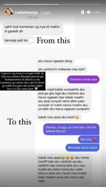 Postingan Rachel Vennya (Instagram.com)