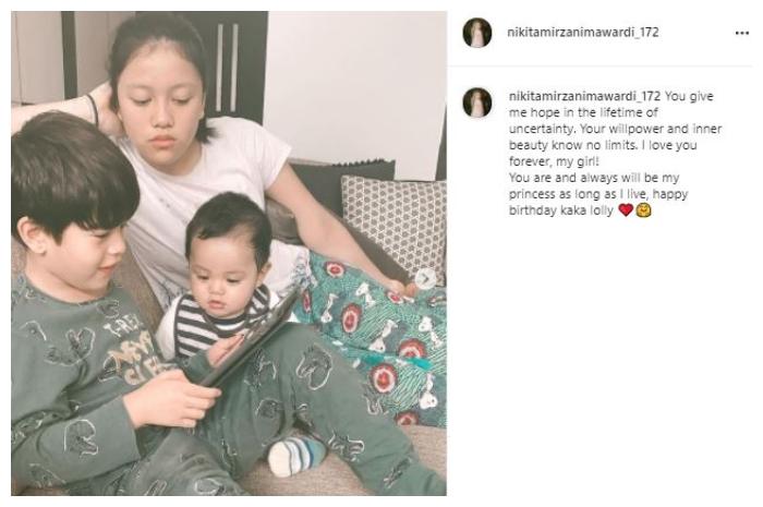 Nikita Mirzani beri ucapan menyentuh buat anak pertama. (Instagram/@nikitamirzanimawardi_172)