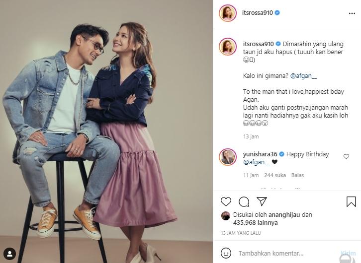 Afgan dan Rossa (Instagram.com)