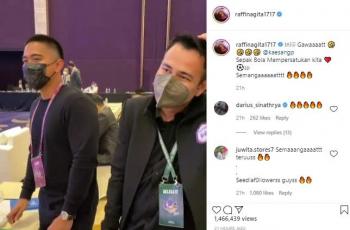 Raffi Ahmad bertemu Kaesang Pangarep bahas bola. (Instagram/@raffinagita1717)