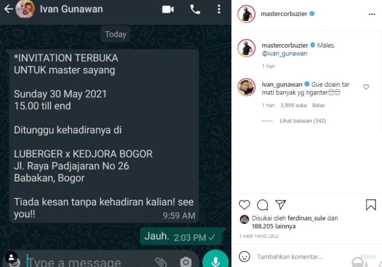 Postingan Deddy Corbuzier (Instagram.com)