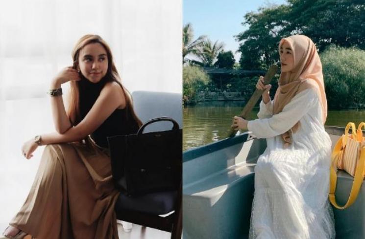 Adu Gaya Salmafina Sunan vs Larissa Chou (Instagram/@salmafinasunan)