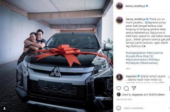 Darius Sinathrya dan Donna Agnesia (Instagram.com)