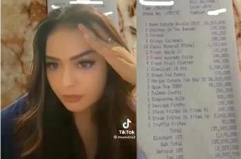 Viral Cewek Makan di Restoran Habis Rp164 Juta, Bentuk Struk Jadi Perdebatan