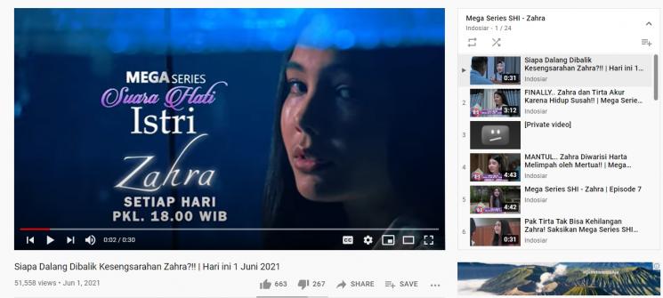 Judul dan Foto Sinetron "Zahra" Bikin Geger. (YouTube/Indosiar)