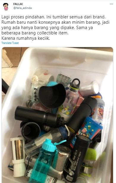 Falla Adinda Pilih Hidup Minim Barang (twitter/falla_adinda)