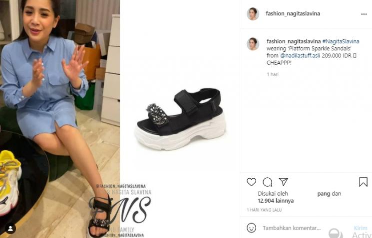 Sepatu Nagita Slavina (Instagram.com)