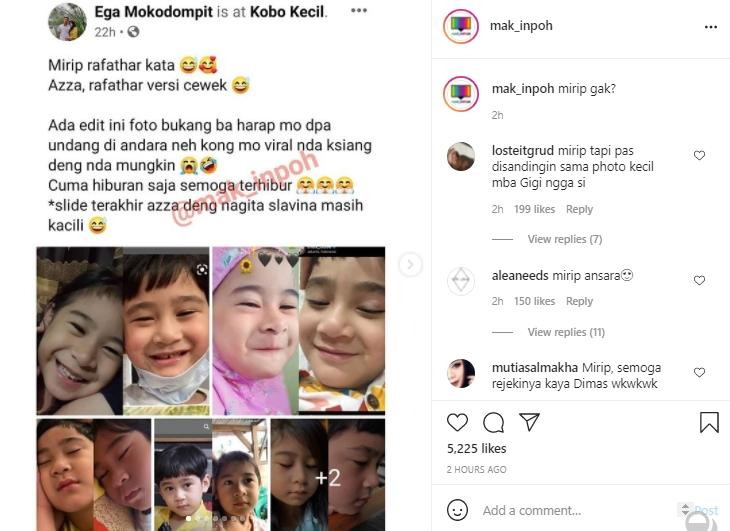 Bocah mirip Rafathar (Instagram.com)