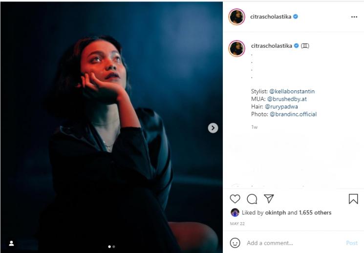 Potret Natural Citra Scholastika (Instagram/@citrascholastika)