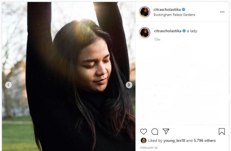 Potret Natural Citra Scholastika (Instagram/@citrascholastika)