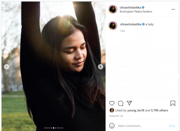 Potret Natural Citra Scholastika (Instagram/@citrascholastika)