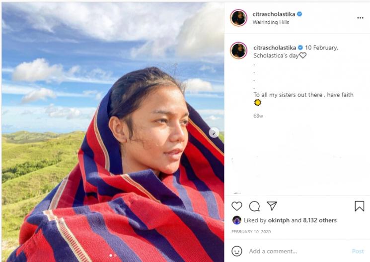 Potret Natural Citra Scholastika Saat Travelling (Instagram/@citrascholastika)