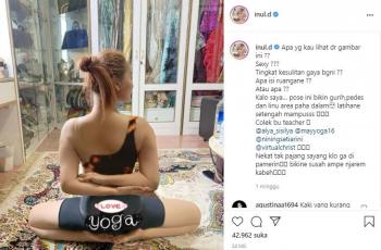 Pose yoga Inul Daratista (Instagram.com)